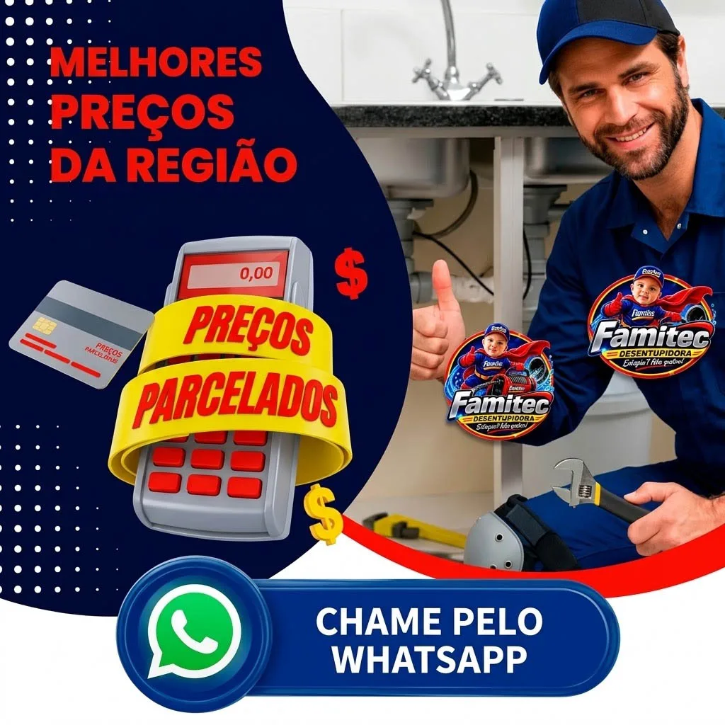 Desentupidora Famitec — atendimento profissional de desentupimento